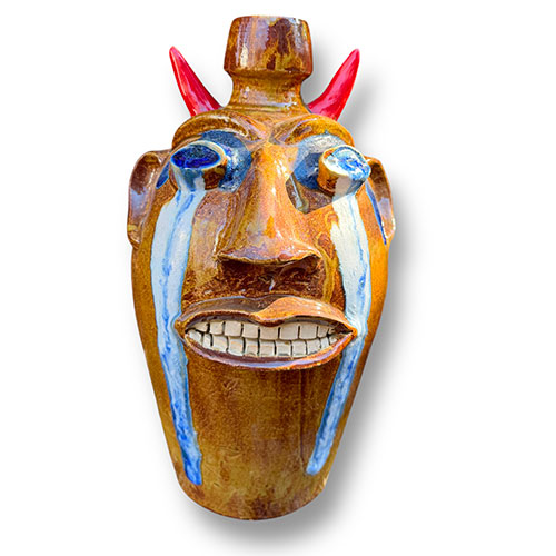 Randy Tobias 13" Crying Eyes Devil Jug DP6186